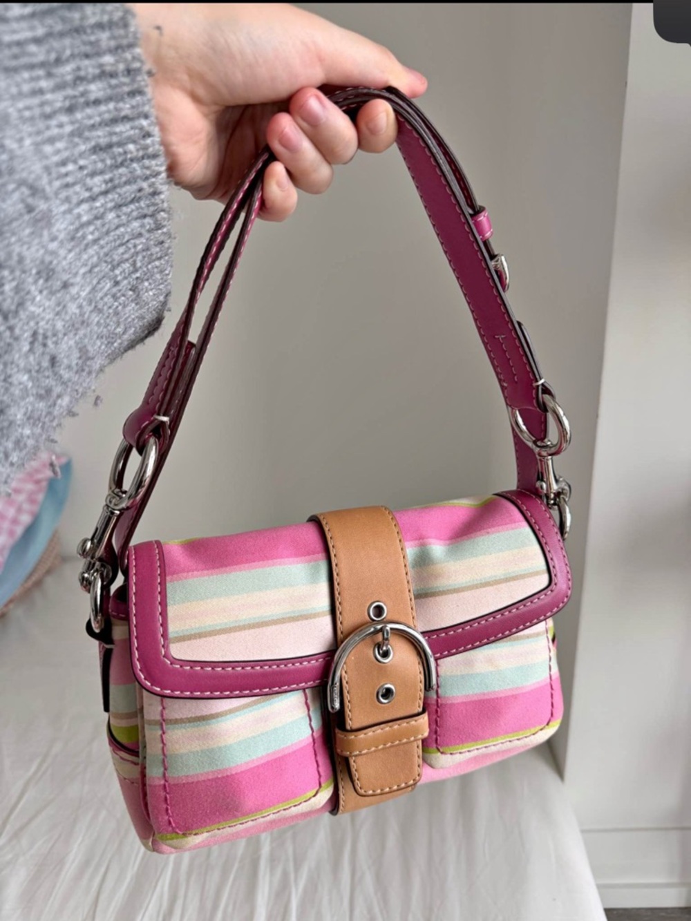ISO Coach Striped Double Pocket Soho